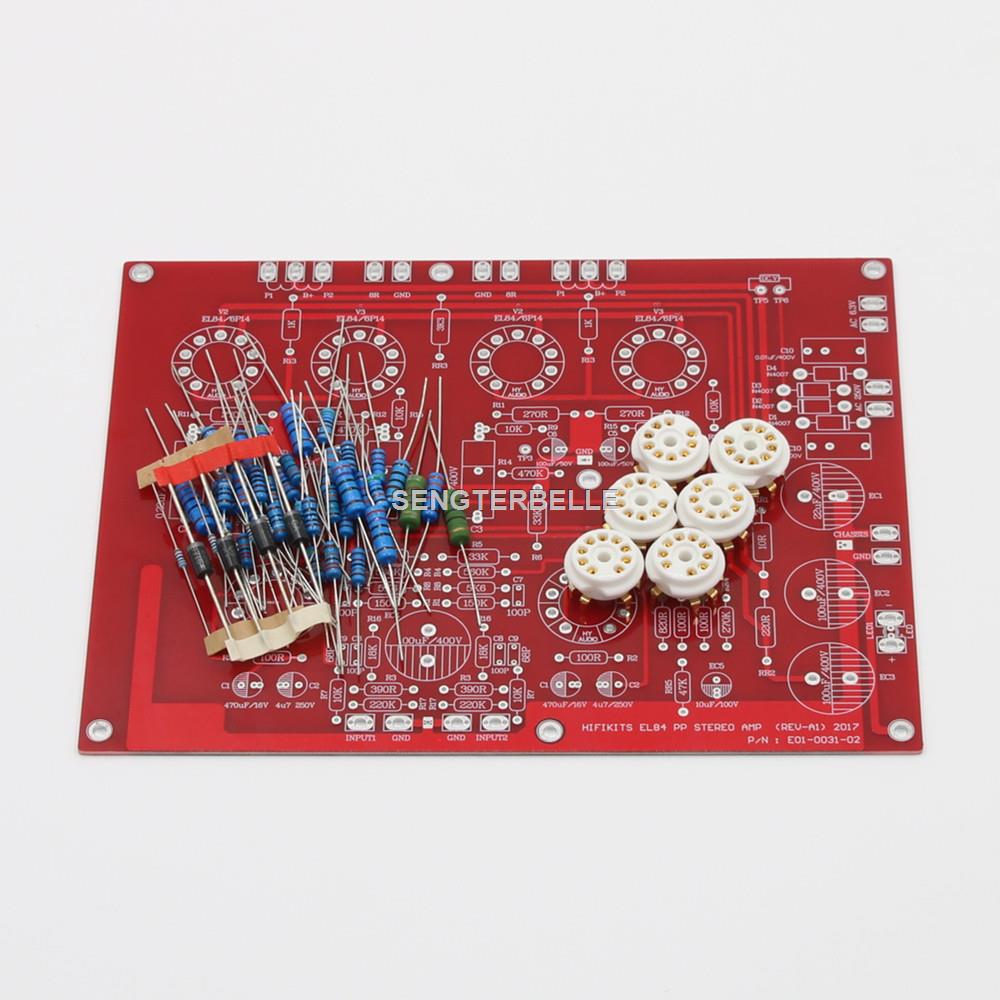 Hifi Amplifier Board - HiFi EL84 + ECF80 ستيريو دفع