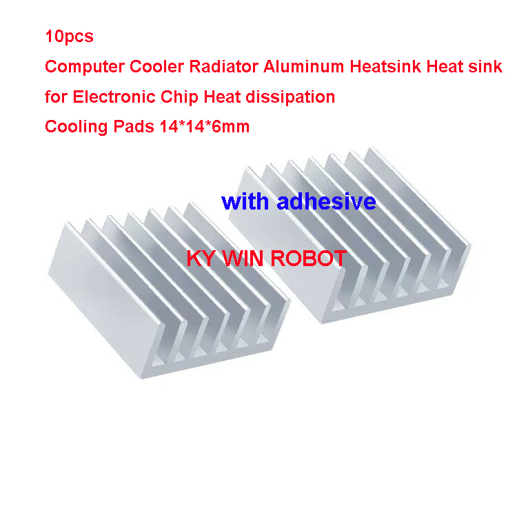 Heatsink Aluminum - 10 قطع من المبردات الألومنيومية اللاصقة