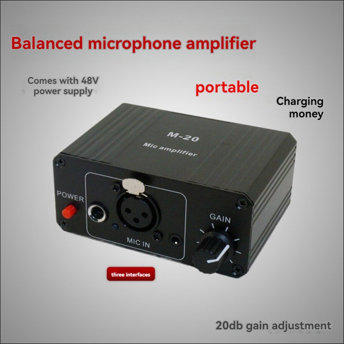 Microphone Capsule - ميكروفون ديناميكي (BOFF) مع مكبر صوت