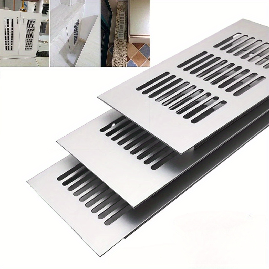 Ventilation Grille Aluminum - 2 قطعة 80 مللي متر شبكة