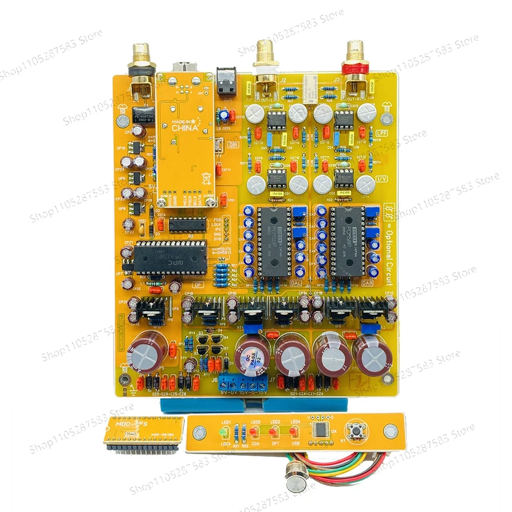 Dac Board - لوحة فك تشفير PCM58 مع USB