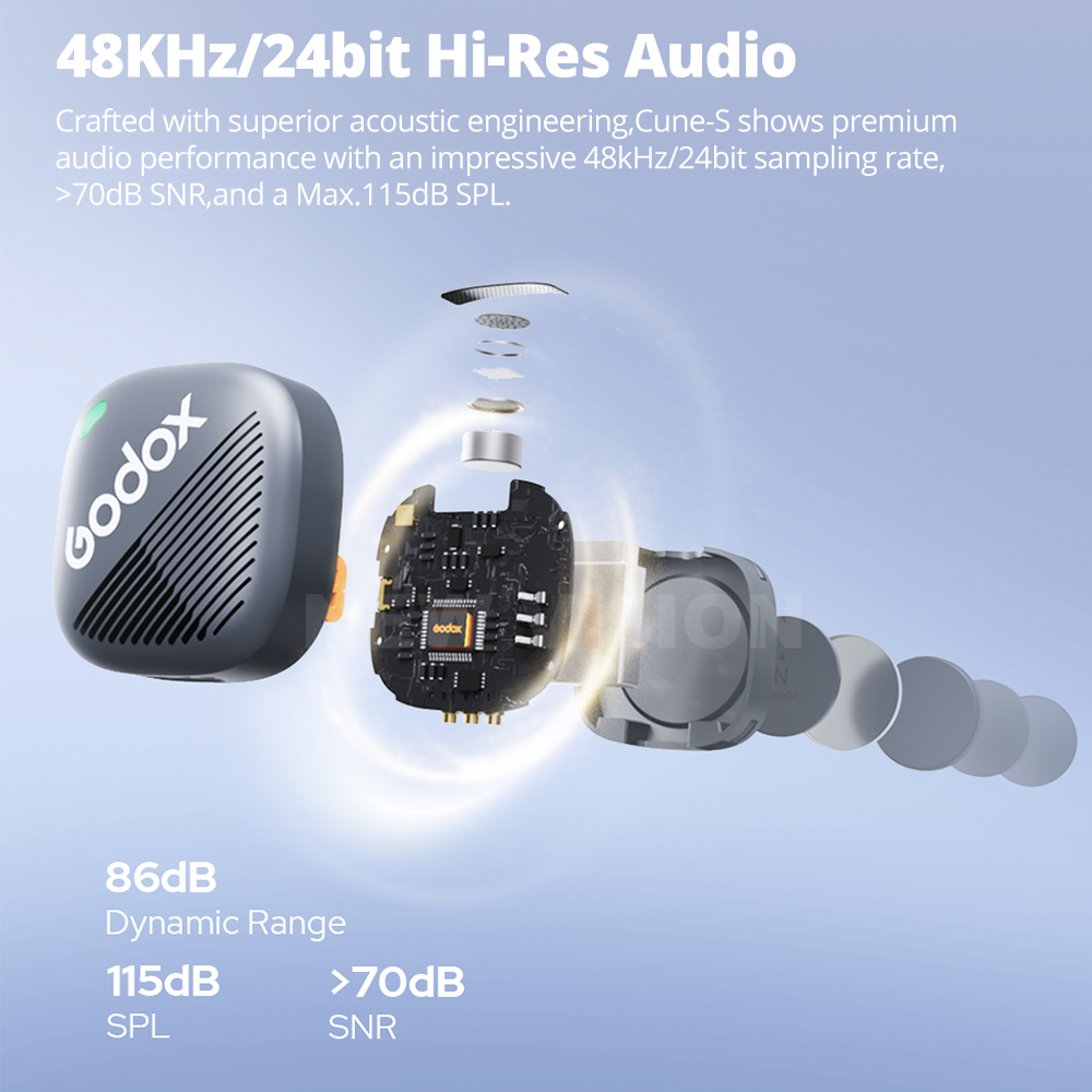 نظام ميكروفون لاسلكي Godox Cub - مراجعة Microphone Capsule وسعره