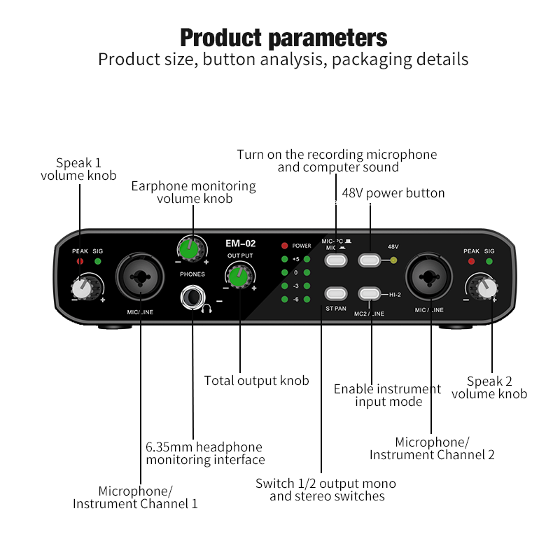 واجهة الصوت مع ميكروفون 48 فول - مراجعة Condenser Microphone Kit وسعره