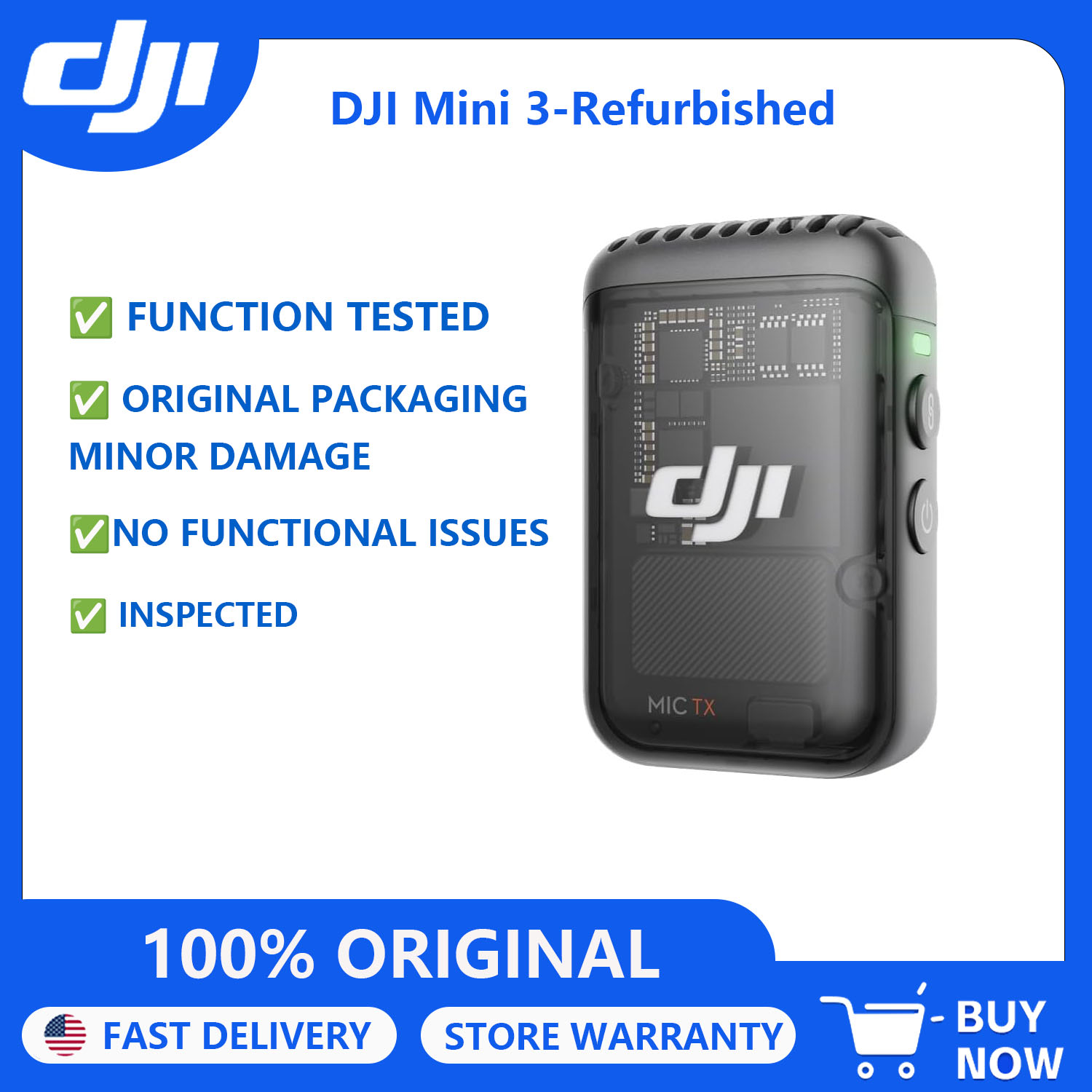 جهاز إرسال DJI Mic 2 المجدد، م - مراجعة Microphone Capsule وسعره