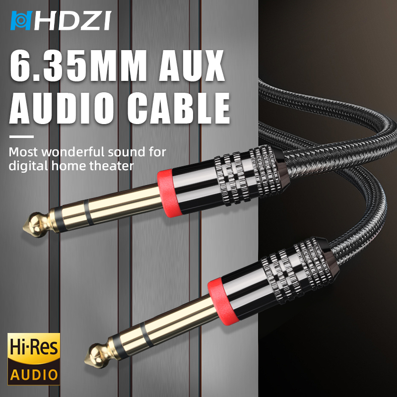 كابل جيتار TRS مقاس 6.35 مم، ك - مراجعة Audio Cable Rca وسعره