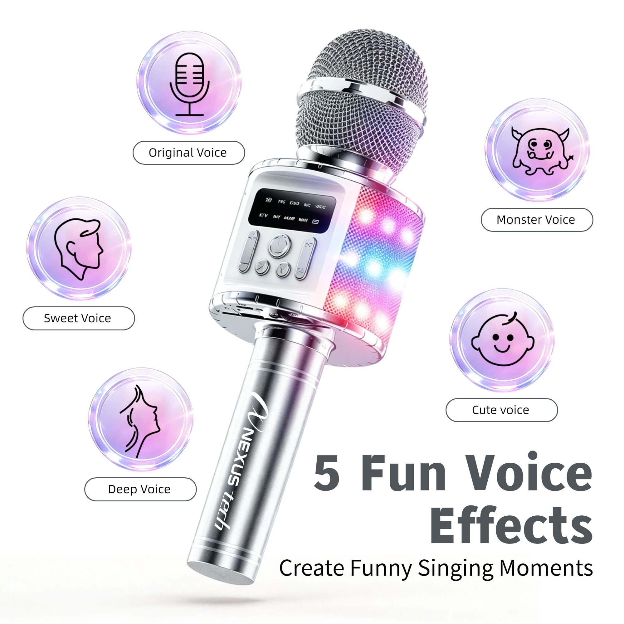 ميكروفون كاريوكي لاسلكي بتقنية - مراجعة Microphone Capsule وسعره