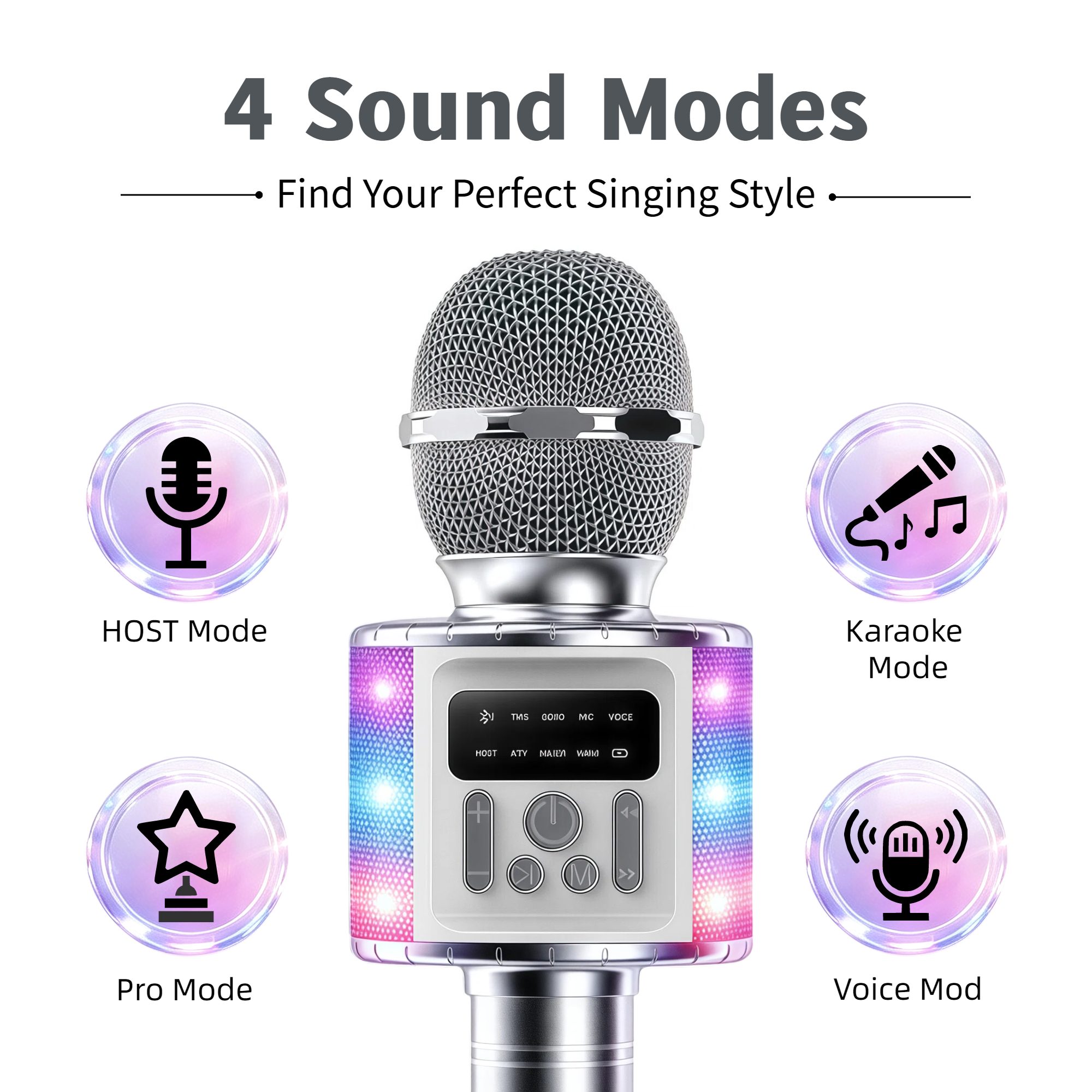 ميكروفون كاريوكي لاسلكي بتقنية - مراجعة Microphone Capsule وسعره