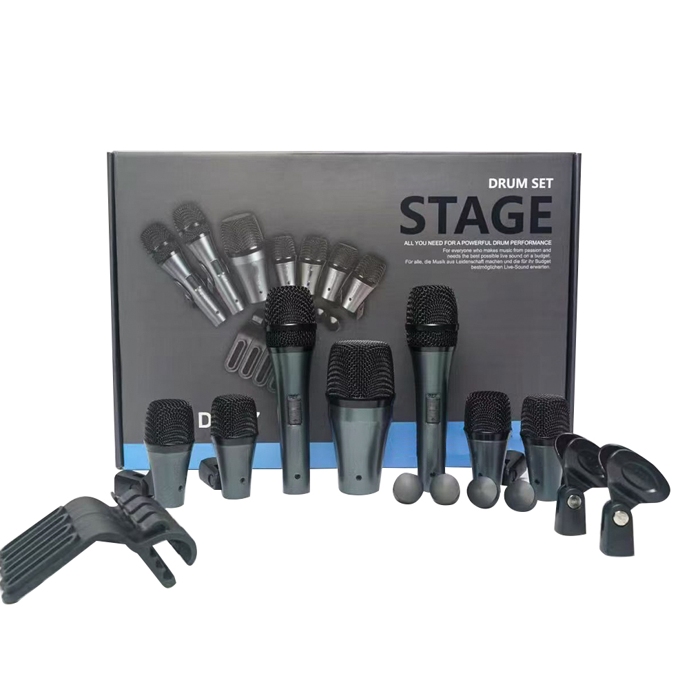 طقم ميكروفونات طبلة Dmk7 مع حق - مراجعة Condenser Microphone Kit وسعره