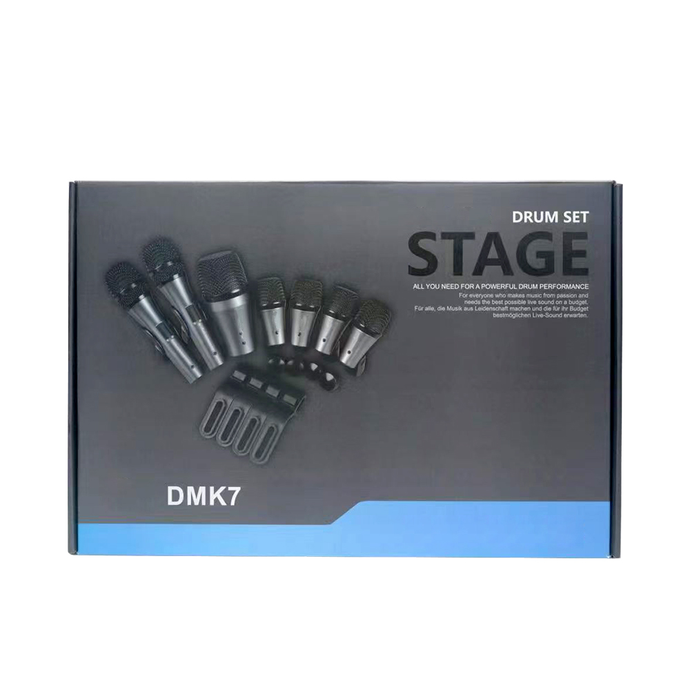 طقم ميكروفونات طبلة Dmk7 مع حق - مراجعة Condenser Microphone Kit وسعره