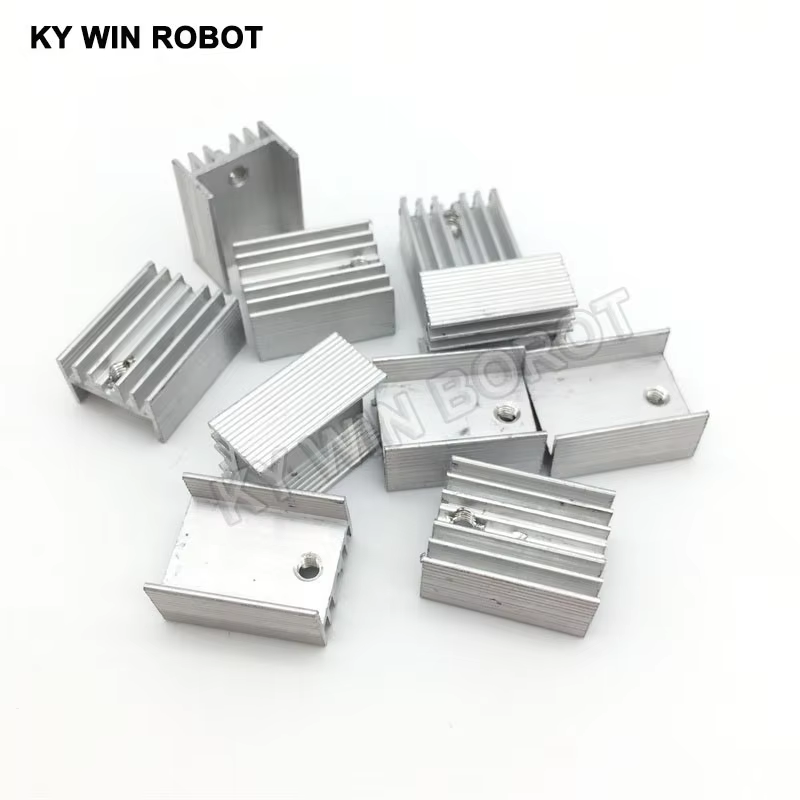 10 قطعة الألومنيوم TO-220 المب - مراجعة Heatsink Aluminum وسعره